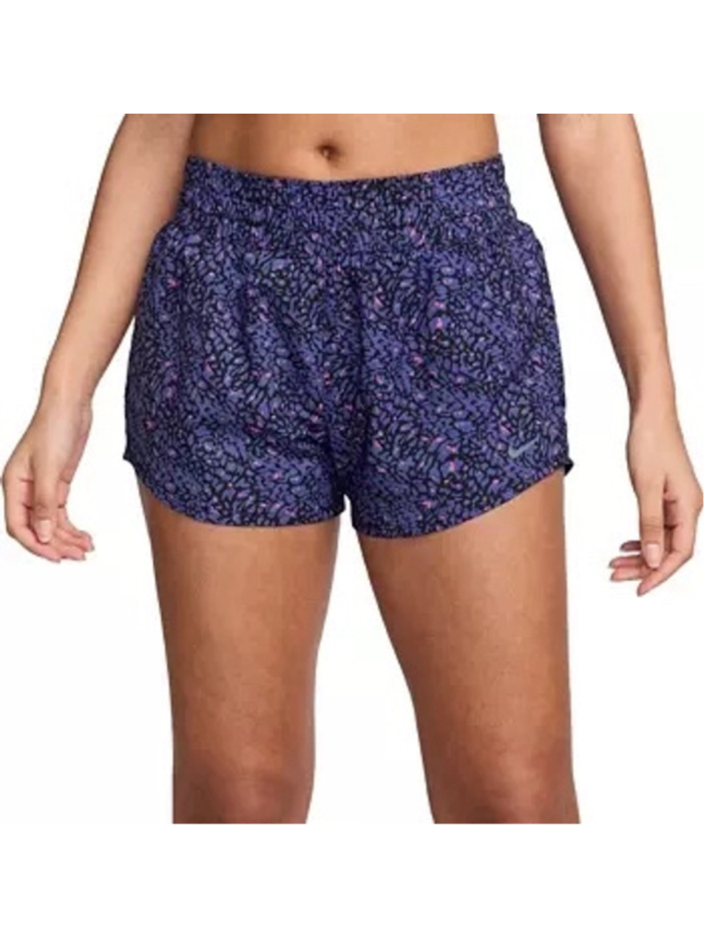 Women's Nike one dri fit 3” brief lined Shorts Purple Size M ws54